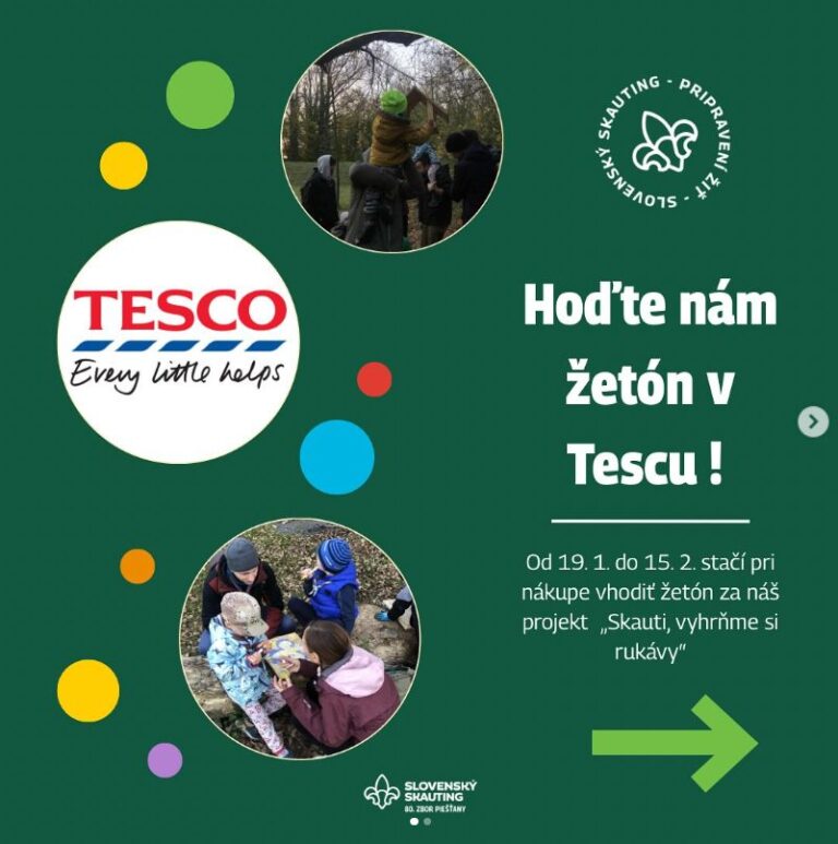 Podporte nás v Tesco!